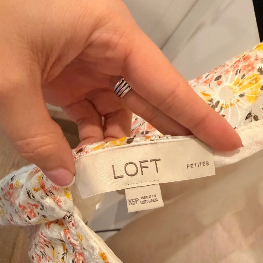 LOFT Floral Cream Skirt Set - Picture 6 of 9